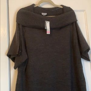 NEW! Worthington Grey Sweater Dress Cowl Neck 3X